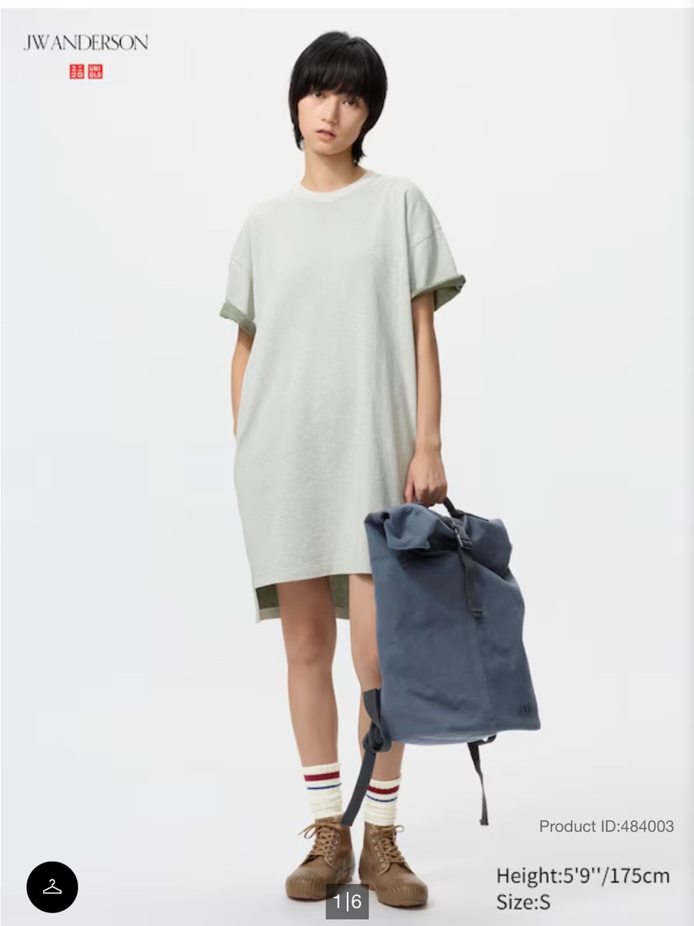 Uniqlo Women’s Oversized Bicolor T-Shirt Dress